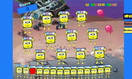 لعبة تعليم الأرقام والعد من سبونج بوب للأطفال لعبة spongebob counting games